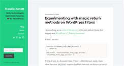 Desktop Screenshot of frankiejarrett.com